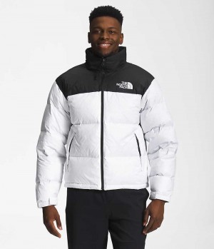 The North Face 1996 Retro Nuptse Dunjakke Herre Hvite Svarte | OSLO HAKNXB