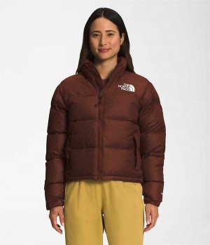 The North Face 1996 Retro Nuptse Dunjakke Dame Burgunder | NORGE ZORMEL