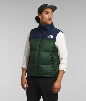 The North Face 1996 Retro Nuptse Dunvest Herre Grønn Marineblå | NORGE TKSPEY