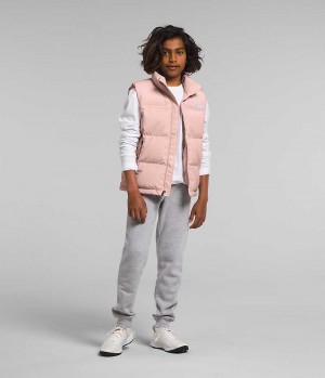 The North Face 1996 Retro Nuptse Vest Gutt Rosa | OSLO HGRQAI