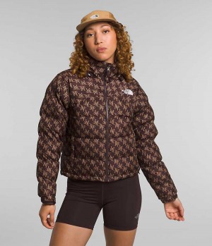 The North Face 2000 Retro Nuptse Dunjakke Dame Brune | OSLO CQJRLG