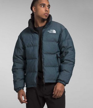 The North Face ’92 Reversible Nuptse Dunjakke Herre Blå | NORGE XOELRI