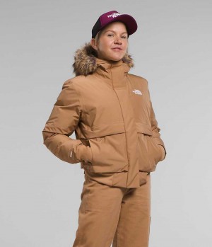 The North Face Arctic Bomberjakke Dame Brune | OSLO XYLZMU