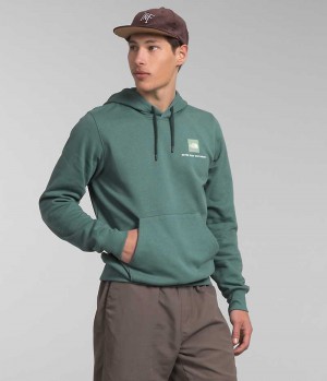 The North Face Box NSE Pullover Hettegenser Herre Grønn | NORGE JWTZOQ