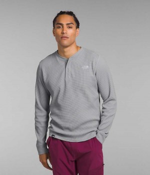 The North Face Canyon Fog Thermal Long Sleeve Henley T-Skjorte Herre Grå | NORGE HVTEZC