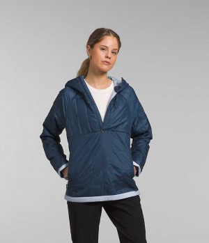 The North Face Circaloft ¼-Zip Pullover Dunjakke Dame Blå | OSLO JWPORD