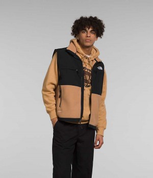 The North Face Denali Vest Herre Khaki Svarte | OSLO WYTOKR