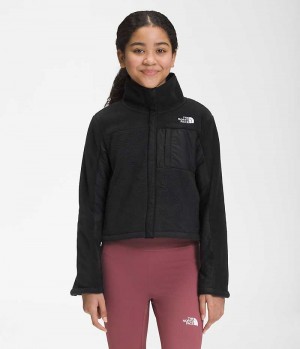 The North Face Fleece Mashup Fleecejakker Jente Svarte | NORGE HGBQUX