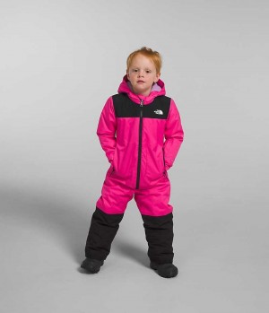 The North Face Freedom Snow Suit Dunjakke Gutt Rosa | NORGE JSWYZH