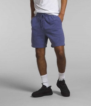 The North Face Garment Dye Fleece Shorts Herre Blå | NORGE NPUKLC