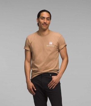 The North Face Kort Sleeve Box NSE T-Skjorte Herre Khaki | NORGE YKHPMZ