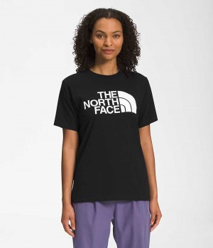 The North Face Kort Sleeve Half Dome T-Skjorte Dame Svarte | OSLO RUCHZS