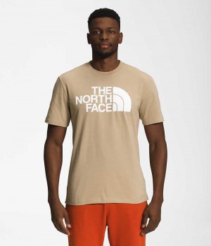 The North Face Kort Sleeve Half Dome T-Skjorte Herre Khaki | OSLO GULFXN