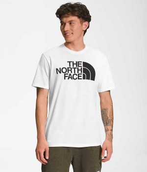 The North Face Kort Sleeve Half Dome T-Skjorte Herre Hvite | OSLO RZTVEN