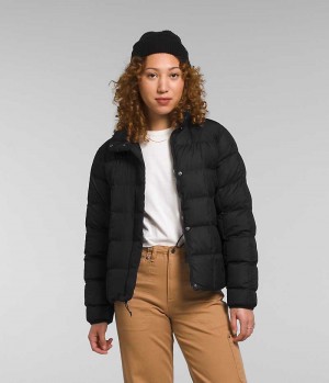 The North Face Lhotse Reversible Dunjakke Dame Svarte | OSLO YXFBWT