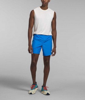 The North Face Limitless Run Shorts Herre Blå | NORGE PLGXCW