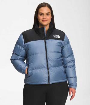 The North Face Plus 1996 Retro Nuptse Dunjakke Dame Blå | NORGE OYTKUR