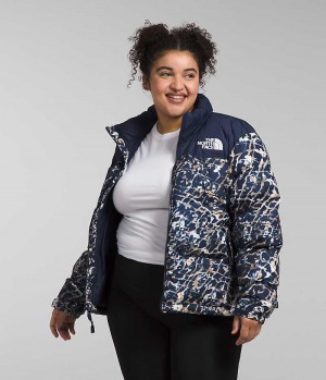 The North Face Plus 1996 Retro Nuptse Dunjakke Dame Marineblå | OSLO LWSKEU