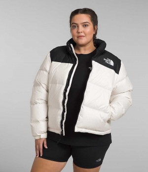 The North Face Plus 1996 Retro Nuptse Dunjakke Dame Hvite | OSLO FBYNAE