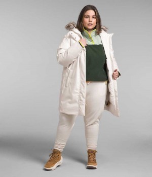 The North Face Plus Arctic Parka Dame Hvite | OSLO HTXWGQ