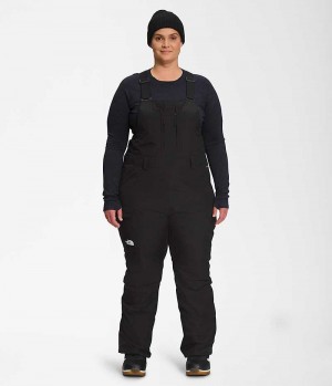 The North Face Plus Freedom Insulated Bib Bukser Dame Svarte | OSLO JNBFUP