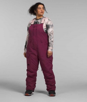 The North Face Plus Freedom Insulated Bib Bukser Dame Burgunder | OSLO TYRXZP