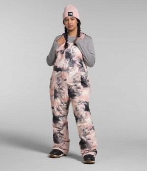 The North Face Plus Freedom Insulated Bib Bukser Dame Rosa | NORGE DMNCHV