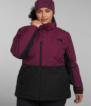 The North Face Plus Freedom Isolerte Jakker Dame Fuchsia Svarte | NORGE HKRVJZ