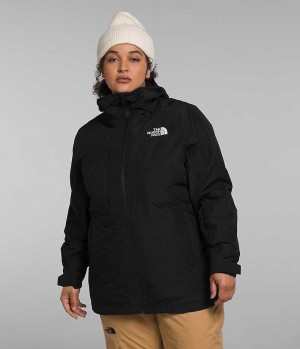 The North Face Plus ThermoBall™ Eco Snow Triclimate® Isolerte Jakker Dame Svarte | NORGE OUDHTR