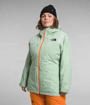 The North Face Plus ThermoBall™ Eco Snow Triclimate® Isolerte Jakker Dame Mint | NORGE DHEMJW