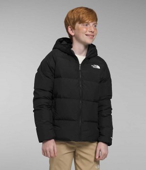 The North Face Reversible North Hette Dunjakke Gutt Svarte | NORGE NKWCHI