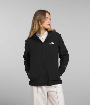 The North Face Shelbe Raschel Hoodie Softshell Jakke Dame Svarte | NORGE OUDPTZ