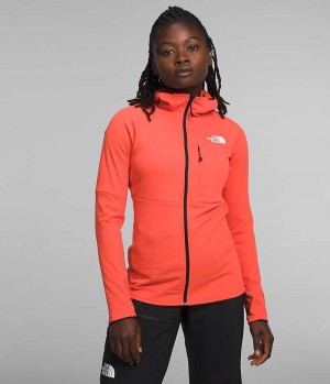 The North Face Summit Series FUTUREFLEECE™ Full-Zip Hoodie Fleecejakker Dame Oransje | OSLO CODKNZ