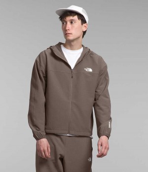 The North Face Tekware™ Grid Hoodie Fleecejakker Herre Brune | OSLO BMWHAG