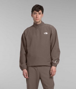 The North Face Tekware™ Grid ¼-Zip Pullover Herre Brune | NORGE BSHEYA