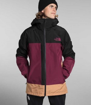 The North Face ThermoBall™ Eco Snow Triclimate® Hettejakke Herre Fuchsia Svarte | NORGE TPGFQV