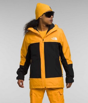 The North Face ThermoBall™ Eco Snow Triclimate® Hettejakke Herre Gull Svarte | OSLO CXPAQW