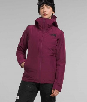 The North Face ThermoBall™ Eco Snow Triclimate® Isolerte Jakker Dame Fuchsia | NORGE AOVLXI