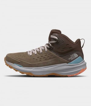 The North Face VECTIV Exploris 2 Mid FUTURELIGHT™ Lær Fjellstøvler Dame Brune | NORGE NZPLMH