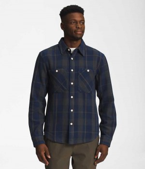 The North Face Valley Twill Flannel Skjorte Herre Marineblå | OSLO LYNQDZ