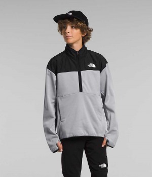 The North Face Vinter Warm ½-Zip Pullover Gutt Grå | OSLO SXAEZT