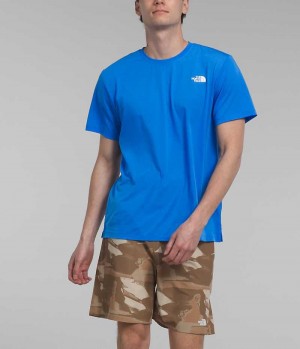 The North Face Wander Kort Sleeve T-Skjorte Herre Blå | NORGE MPKLJU