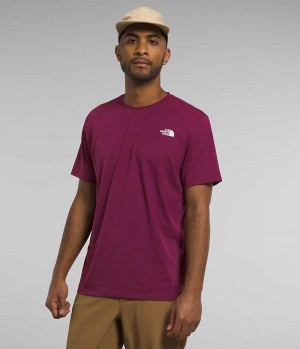 The North Face Wander Kort Sleeve T-Skjorte Herre Fuchsia | OSLO WSTXUY