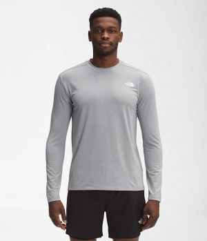 The North Face Wander Long Sleeve T-Skjorte Herre Grå | OSLO QGOKHX