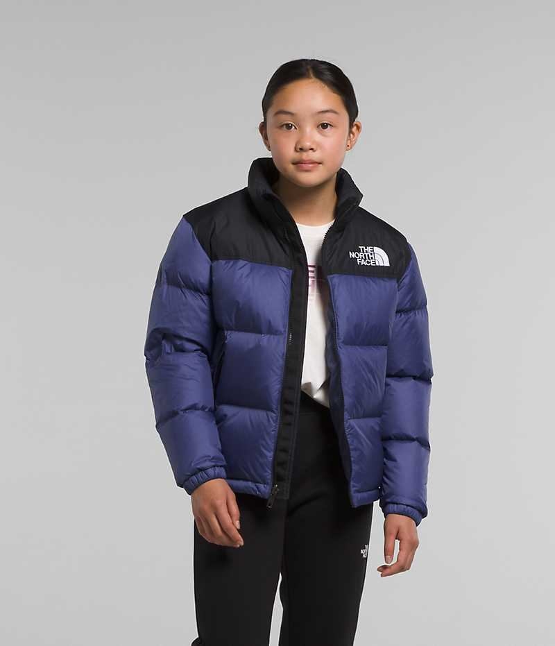 The North Face 1996 Retro Nuptse Dunjakke Jente Blå | NORGE EGXRJF