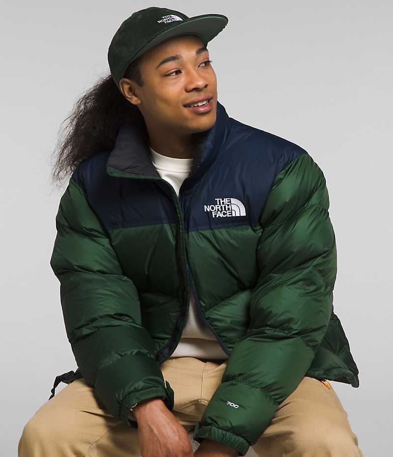 The North Face 1996 Retro Nuptse Dunjakke Herre Grønn Marineblå | NORGE MIYPEX