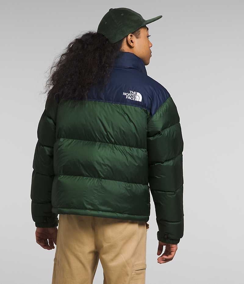 The North Face 1996 Retro Nuptse Dunjakke Herre Grønn Marineblå | NORGE MIYPEX