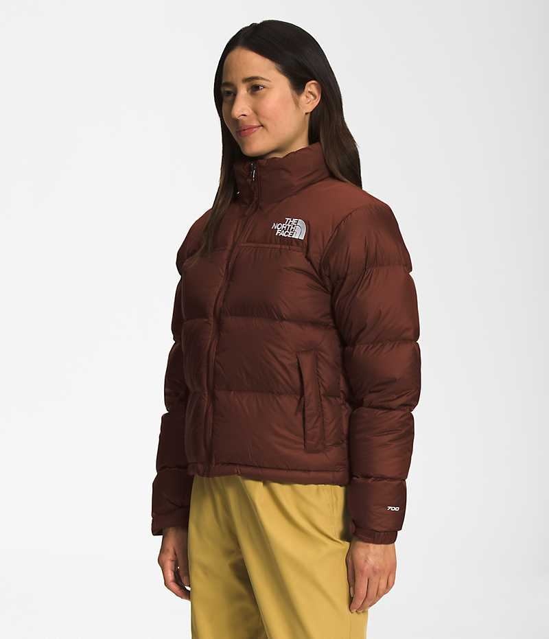 The North Face 1996 Retro Nuptse Dunjakke Dame Burgunder | NORGE ZORMEL