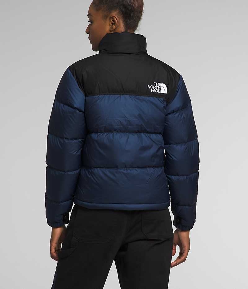 The North Face 1996 Retro Nuptse Dunjakke Dame Marineblå Svarte | NORGE EHZYMJ