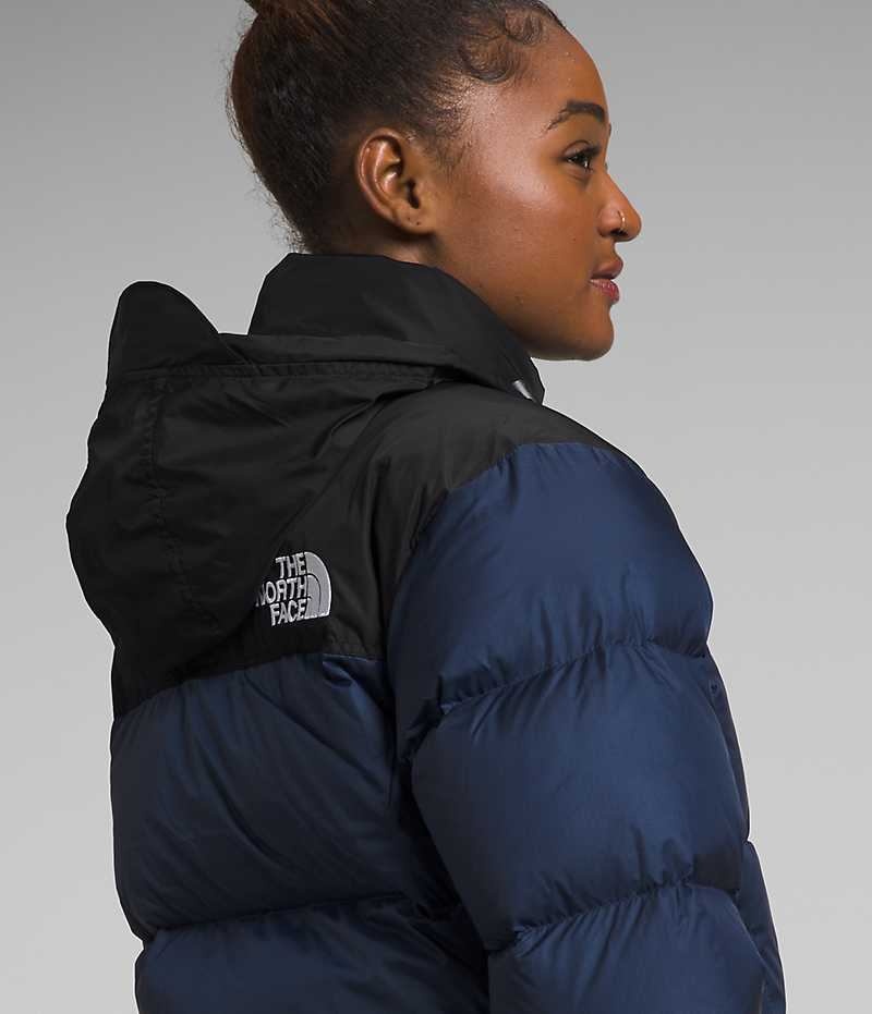 The North Face 1996 Retro Nuptse Dunjakke Dame Marineblå Svarte | NORGE EHZYMJ